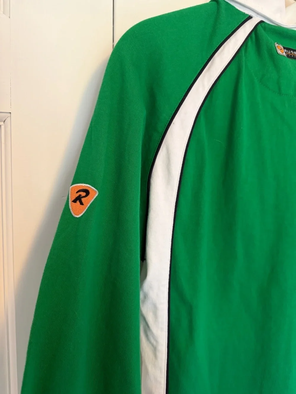 Rugbytech Ireland Rugby Jersey NWT Boys Medium Fits Women's Small Green Shamrock